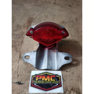 Stoplamp CB BSA KODOK set Pangkon Dudukan Lampu Belakang V80 press