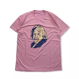 Kaos Baju Albert Einstein Cotton Combed 30s Pria Wanita Tshirt Tees 30s Katun Kombed Meme