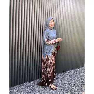 Kaftan jumputan palembang