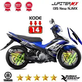 JUPITER MX (Jupiter Mx 135 New  NJ MX) STRIPING DECAL VARIASI YAMAHA RK-A