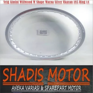 Velg Almini Willwood W Shape Ukuran 185 Ring 14 Warna Silver Velg Jari Jari Motor