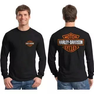 KAOS BAJU LENGAN PANJANG LONGSLEEVE HARLEY DAVIDSON COMBED 30S KAOS DISTRO v3 polosmandistro murah