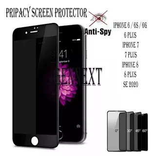 FA2 Tempered Glass Privacy Anti Spy Full Glue Iphone 6 6s 6g 6plus 7 7plus 8 8plus SE 3 5G 2020 2022 PLUS