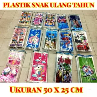 Plastik Bingkisan Snack Ulang Tahun Besar / Plastik Souvenir / Party ( 50 x 25 cm )