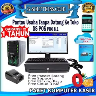 Paket Komputer Kasir Full set | Program Kasir | Program Minimarket|Program pos|