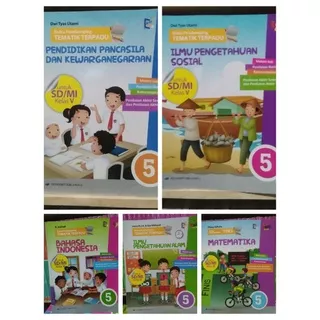 Buku Pendamping tematik Secon  IPA Matematika  Ips Ppkn Bahasa Indonesia SD/Mi kls.5 k13