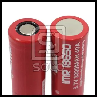 Open Ds Baterai Awt 18650 Imr 3000Mah 40A Authentic Battery Original Merah