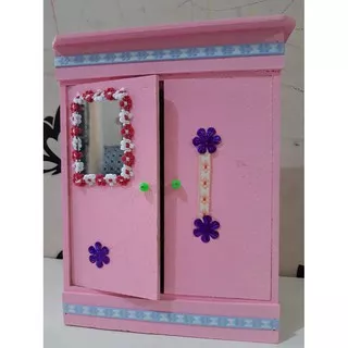 Lemari barbie kayu handmade