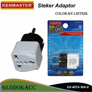 Steker Adaptor / Kenmaster Colokan Listrik Lubang 3 Lubang XX-407A WA9