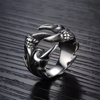 Cincin Pria Cakar Naga / Cincin Kaki Naga Cowok Unik Keren Good Quality - Dragon Ring For Men