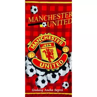 Handuk Motif MAnchester United Color Ukuran 70x140 Murah