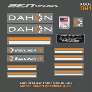 STICKER FRAME SEPEDA LIPAT DAHON BOARDWALK D8