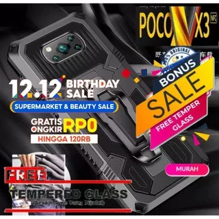 CASE Case Poco X3 NFC Case Armor Belt Clip Pinggang Xiaomi Poco x 3 NEW NEW MILITARY