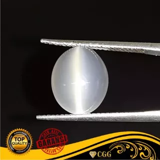 Batu Natural Moonstone Cat Eye`s eye Colorless, Bodyglass