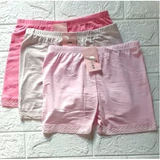 shorts renda celana legging pendek ALL SIZE