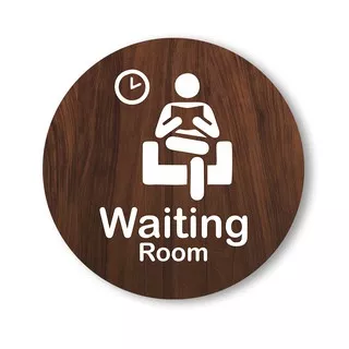 waiting room signage - papan tanda ruang tunggu kantor - office signage