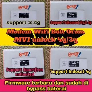 Modem Wifi Bolt Orion Movimax Unlock All GSM dan sudah bypass baterai permanen