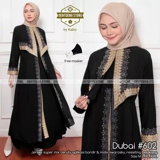 [BAYAR DI TEMPAT] DRESS GAMIS ABAYA DUBAI SUPER MEWAH, BAJU MUSLIM REMAJA KONDANGAN TERBARU