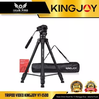 Tripod VIDEO KINGJOY VT-1500 Fluidhead Profesional Tripod video kamera