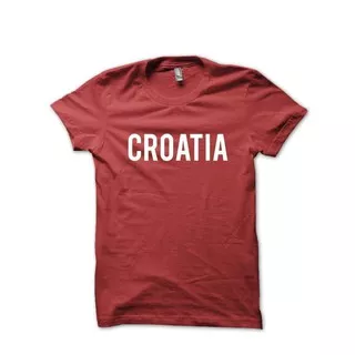 Kaos Tshirt Baju Combed 30S Distro Croatia Kroasia Home World Cup 2018