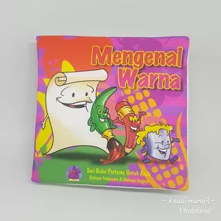 Mengenal Warna (buku kain bilingual/buku bantal/soft book/cloth book/buntal)