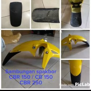 Sambungan spakbor CBR 150. Sambungan slebor CBR 150