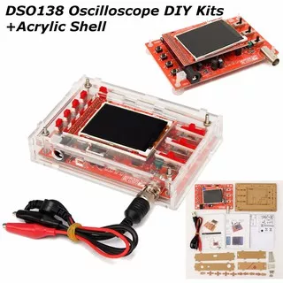 DSO138 Digital Oscilloscope Kit 2.4 TFT LCD 1Msps with Acrylic Case