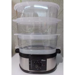 FOOD STEAMER KRIS / PENGUKUS MAKANAN 3 LAYER / KUKUSAN ELEKTRIK