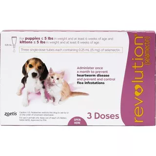 Revolution For Kittens Puppies 0.25ml / Obat Kutu Kucing Anjing