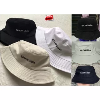 Bucket Hat Bordir Balenciaga Unisex Remaja Dewasa Kualitas Premium