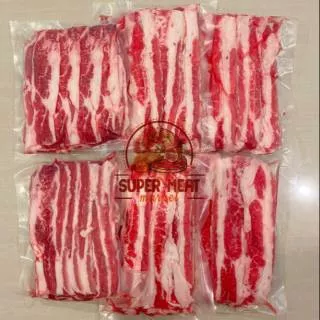 1kg Shortplate US Angus Beef Slice BEST SELLER!!! (Daging Yoshin*ya)