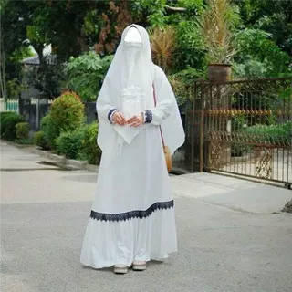 Gamis Syari Gamis Putih Polos Dewasa Dress Remaja terbaru 2021 Baju Muslim Termurah Gamis Busui Jumbo Terlaris / Fashion Muslim Busana Premium Terbaru 2021 dress putih Baju Putih Wanita