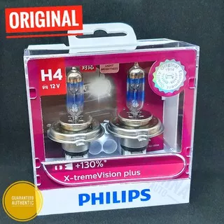 Philips XTreme Vision Plus H4 60/55 Watt - Lampu Mobil Lebih Terang +130%