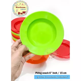 PIRING LEPEK KRISTINA 6  INCH / PIRING PLASTIK WARNA / LEPEK PLASTIK PD-8006