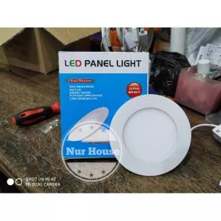 lampu downlight led 6 watt bulat led panel light lampu plafon led fosen