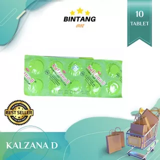 KALZANA D Tablet Kunyah - Vitaminised Calcium 10 Tablet