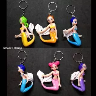 Gantungan Kunci Mermaid Putri Duyung Bahan PVC