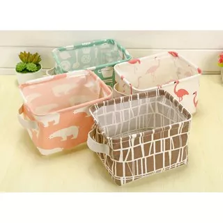 Keranjang LIPAT multifungsi storage box organizer baju desktop Laundry