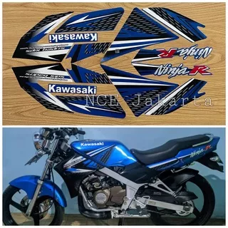 STIKER STRIPING NINJA R 2013 BIRU