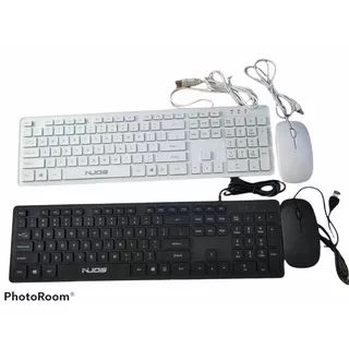 Keyboard Kabel Nuos N6302+ Mouse Kabel/ Paket Combo Keyboard Mouse Kabel/keyboard paketan