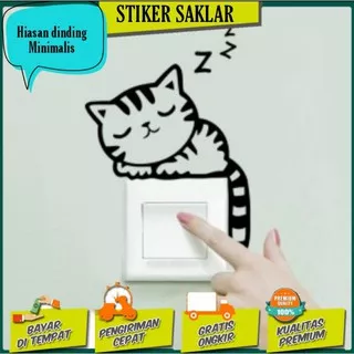 HIASAN DINDING LUCU STIKER SAKLAR LAMPU PAJANGAN DINDING DEKORASI RUMAH HIASAN KAMAR TIDUR RUANG