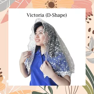 Mantilla Mantila Kerudung Misa Victoria (D-Shape)