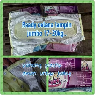 Popok Kain plus insert jumbo XXL/ clodi celana lampin cuci ulang murah Bahan Nyaman Untuk Si Kecil