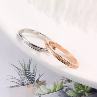 (COD?) Cincin Titanium Kuva Anti Karat Anti Iritasi Cincin Couple Cincin Pasangan Fashion Korea [Diamond Jewelry]