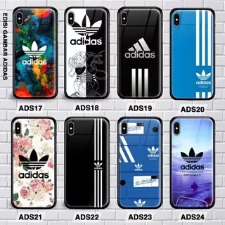 custom case adidas iphone 5 5s 6 6s 7 8 6 plus 6s plus 7 plus 8 plus x xs xr xs max glass case