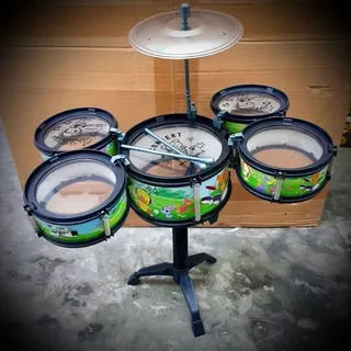 DRUM JAZZ ANAK SET 0F 6 / Mainan Jazz Drum Mini / Mainan Anak Drum Set / Mainan Alat Musik Drum