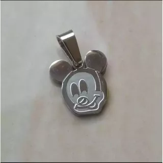 Bandul Liontin Kalung Anak Mickey Mouse Bahan Titanium Anti Karat