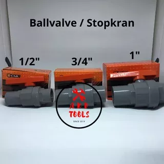 Stop kran 1/2 , 3/4 , 1 Inch | Ballvalve PVC `CAMEL` | Stopkeran | Stopkran