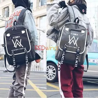 Murah Meriah!!! MURAH RENYAH,...!?! Ransel Canvas Unisex ALAN WALKER, Tas Sekolah, Tas Pria Wanita, 