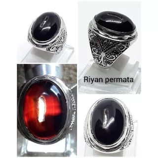 Batu cincin yaman wulung combong senter merah